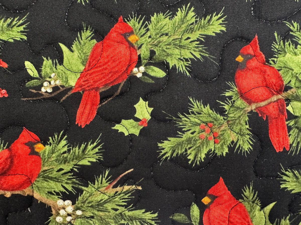 Christmas Cardinal Pot Holders, Set of 2, Handmade Baker Gift, Kitchen Accessories