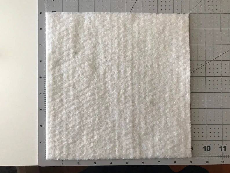 Ten ~ 9" Precut Quilt Batting Squares for Pot Holders or Rag Quilts
