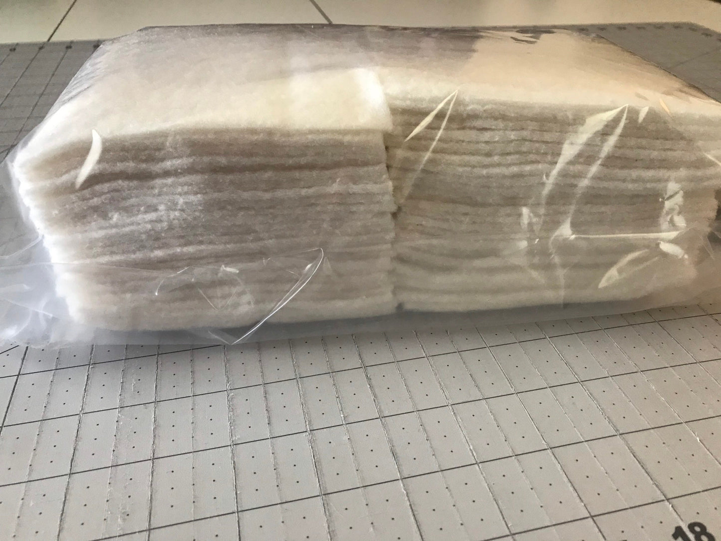 Set of 100 ~ 5" Precut Quilt Batting Squares, Rag Quilts, Quilt as you Go