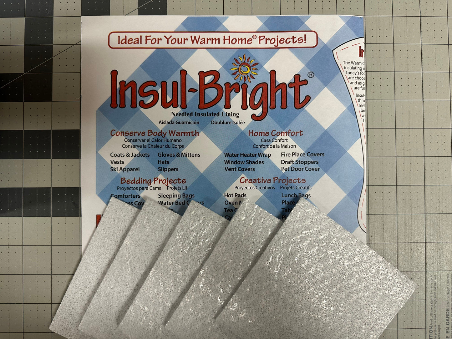 100 ~ 4-1/2" Pieces Precut Insul-Bright Squares, Make Your Own Coasters