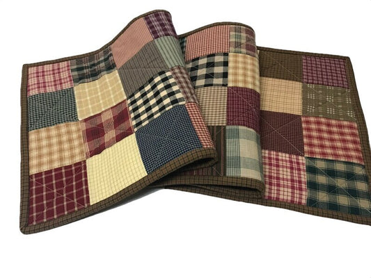 Autumn Quilted Table Runner 12x40 - Handmade Fall Centerpiece for Kitchen, Dining & Home Decor