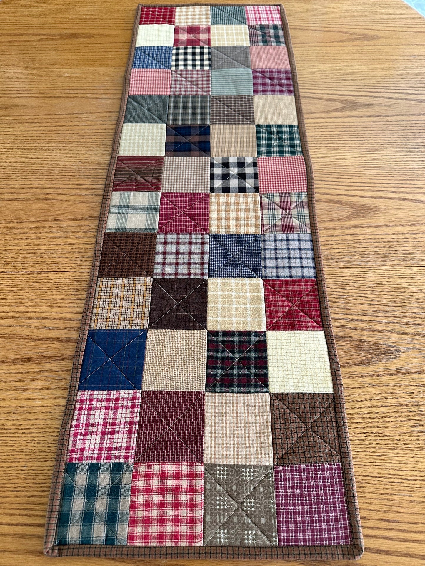 Handcrafted Autumn Table Runner: Quilted Centerpiece for Fall Home Decor (12x40 inches)