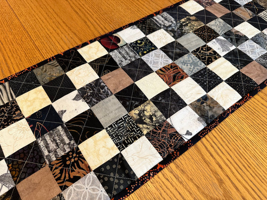 Autumn Quilted Table Runner: Handmade Patchwork Centerpiece for Fall Home Decor (12x40 inches)