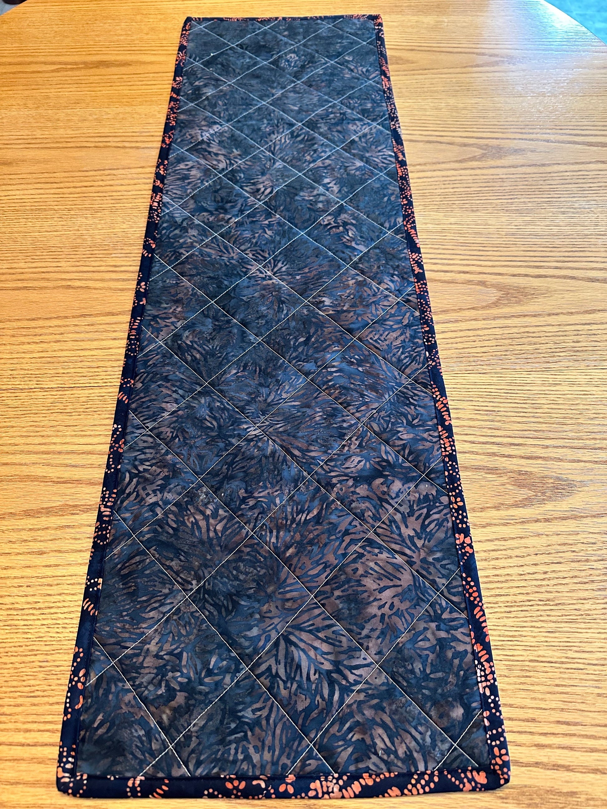 Autumn Quilted Table Runner: Handmade Patchwork Centerpiece for Fall Home Decor (12x40 inches)