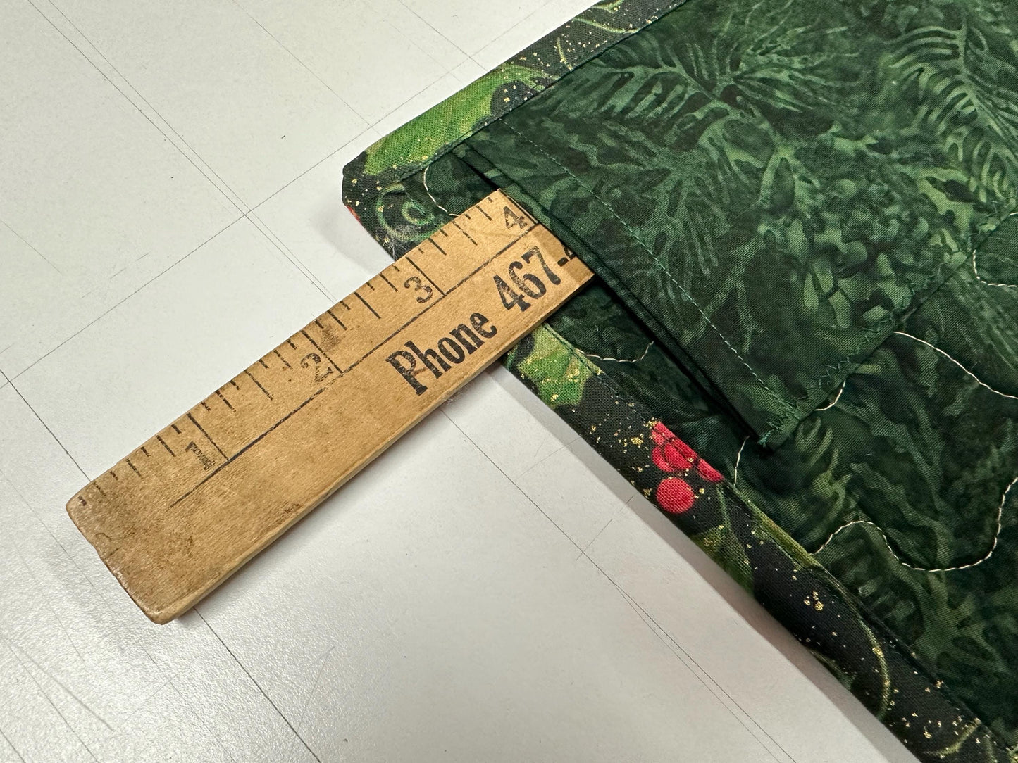 Country Christmas Wall Hanging: Handmade Red Truck Collage Quilt - Festive Lap Blanket & Holiday Decor