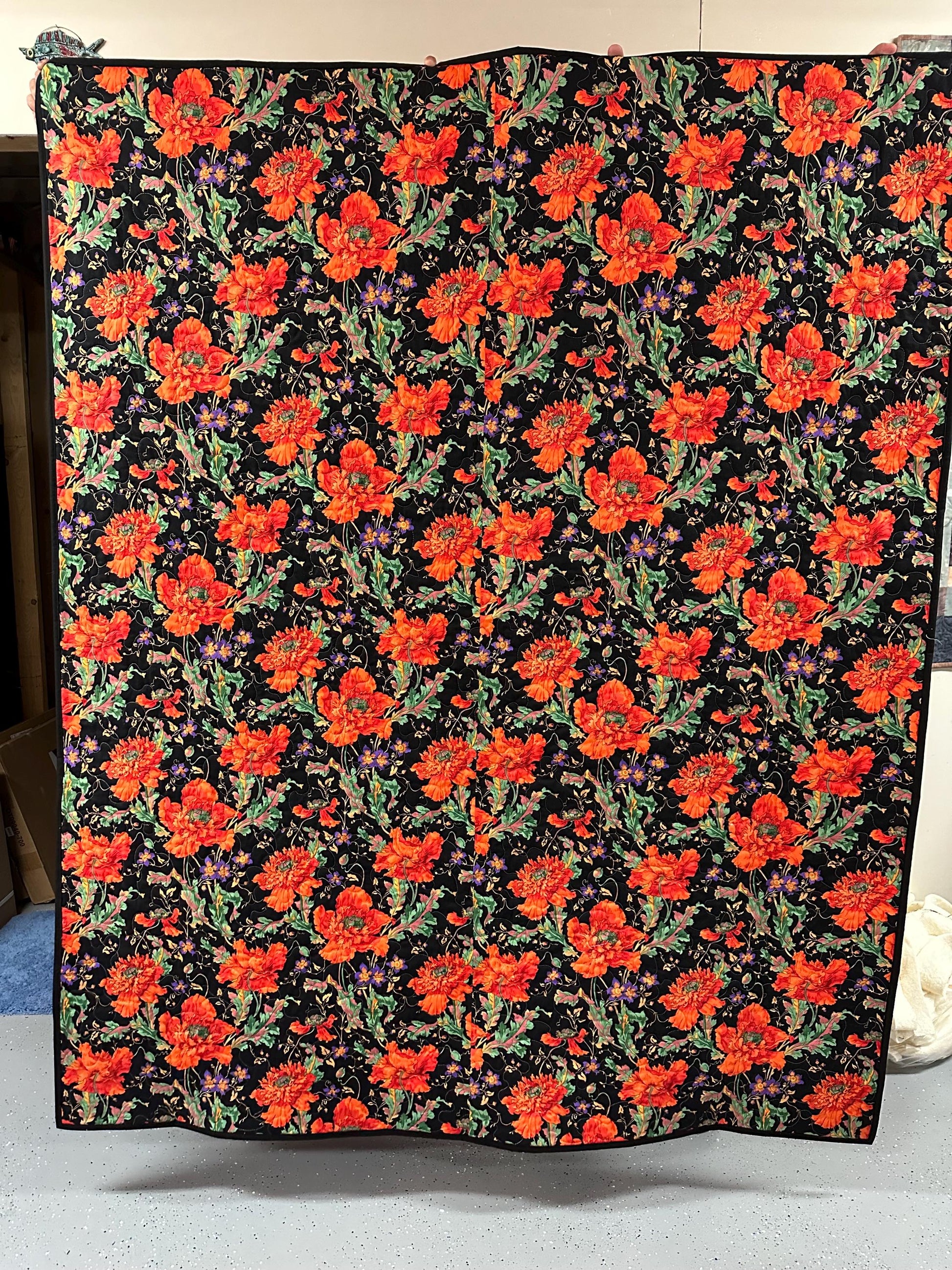 Kaffe Fassett Patchwork Quilt: Vibrant Cotton Throw Blanket Sofa Lap 59x73