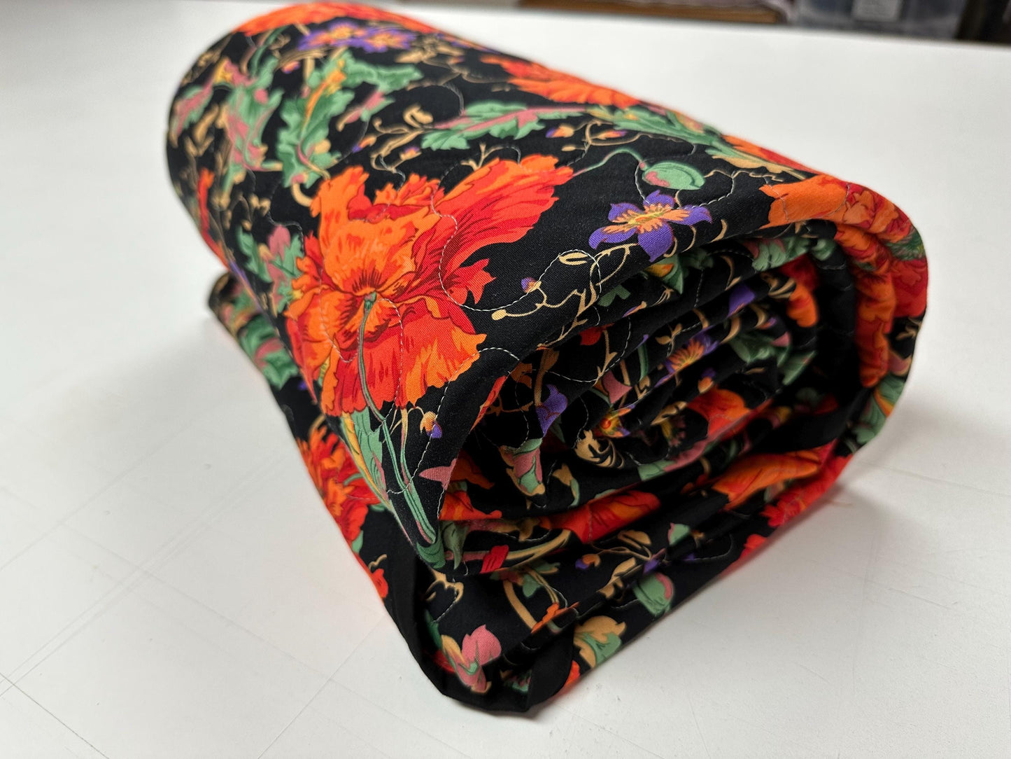 Kaffe Fassett Patchwork Quilt: Vibrant Cotton Throw Blanket Sofa Lap 59x73