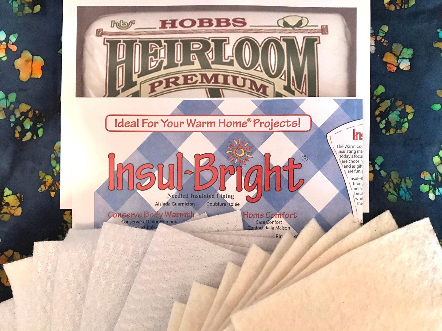 9" Potholder Batting Squares DIY Kit 10 ea. Hobbs Batting & Insul-Bright