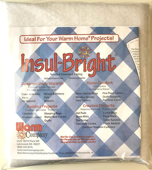 2 Yards Insul-Bright Heat Resistant Insulated Batting for Pot Holders, 45" wide