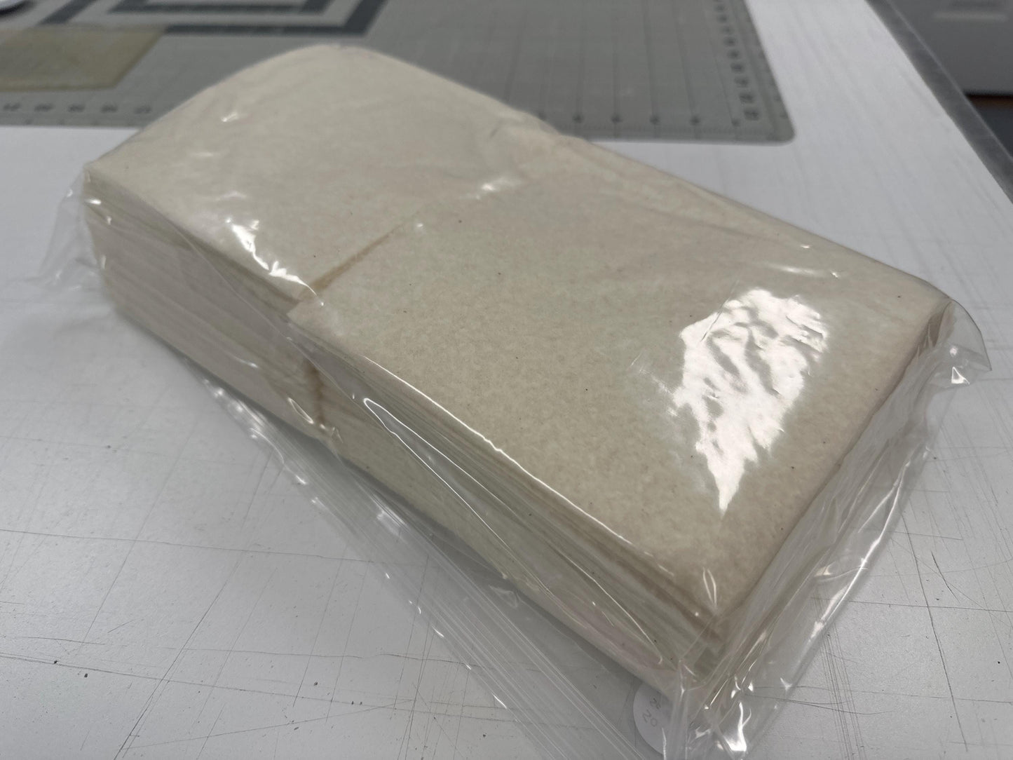 Set of 50 ~ 6.5" Precut Quilt Batting Squares, Rag Quilts, Potholders, Quilt as you go