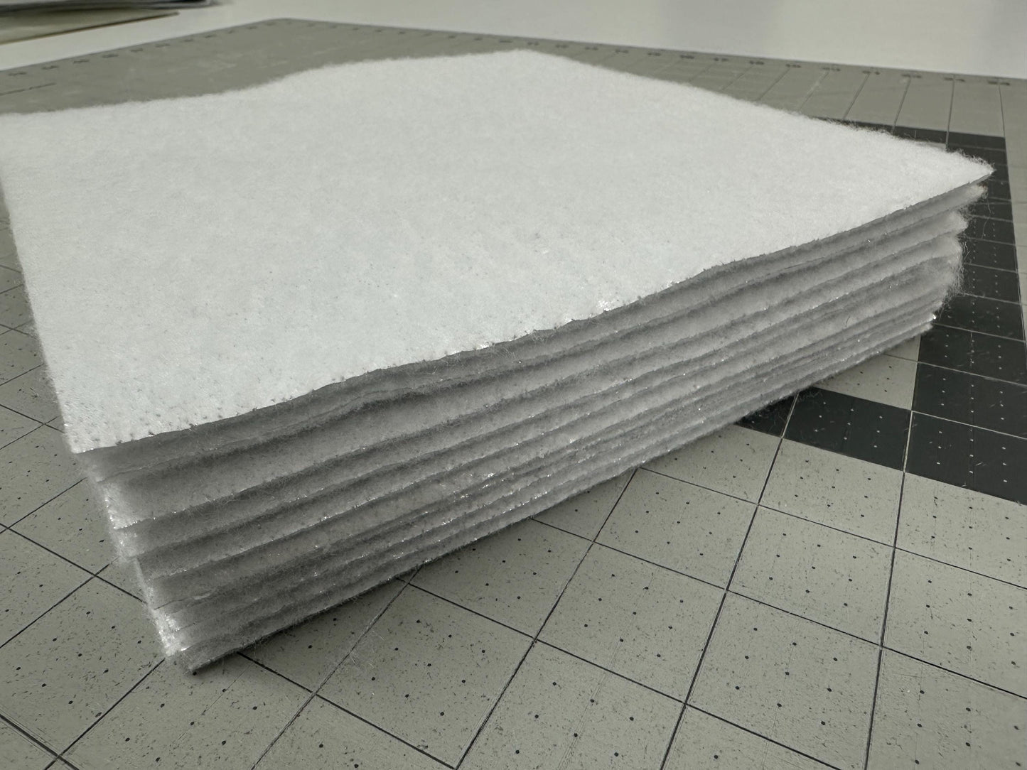 Ten ~ 7" Squares Insul-Bright Insulated Batting Precut Squares for Pot Holders