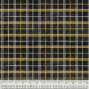Picnic Blanket Plaid Black - Sunshine Daydream 53576-1, Robin Roderick Windham Fabrics, Cotton By The Yard
