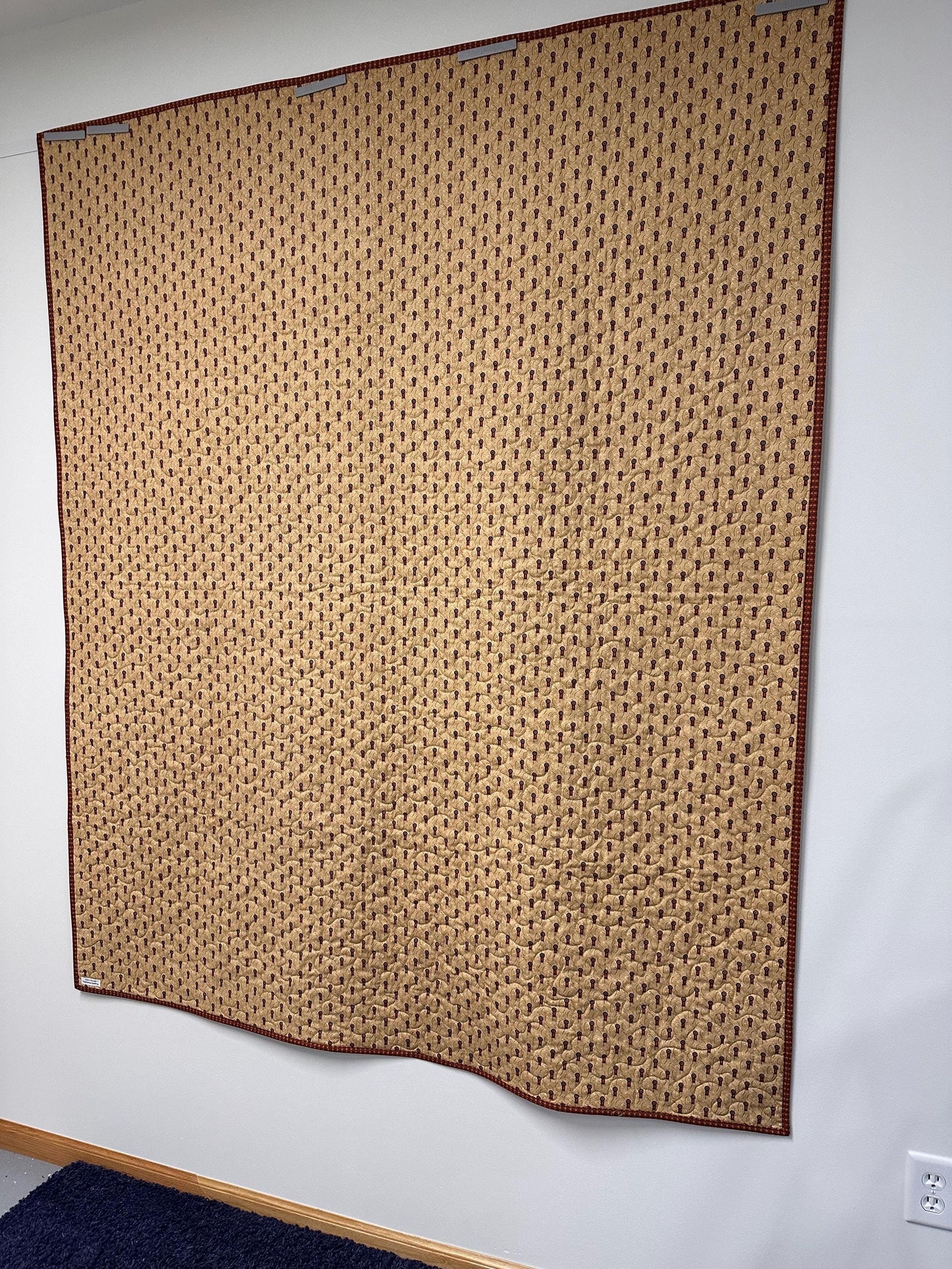 Handmade Patchwork Quilt: Fall Autumn Cotton Lodge Couch Sofa Throw (60" x 72")