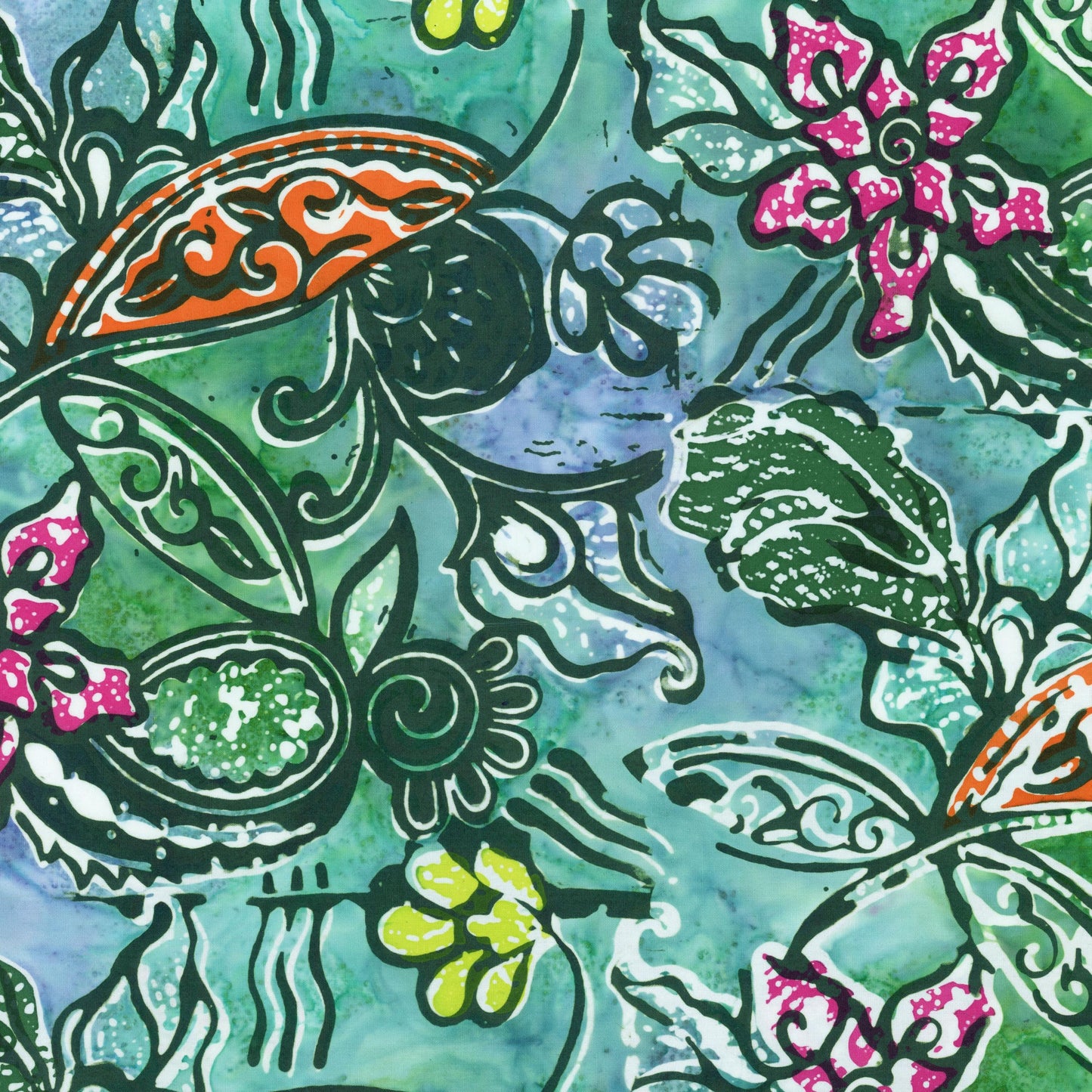 Express Yourself! Vintage Sogan Fat Quarter Bundle  15 Piece Precut Cotton Batik Fabric Set