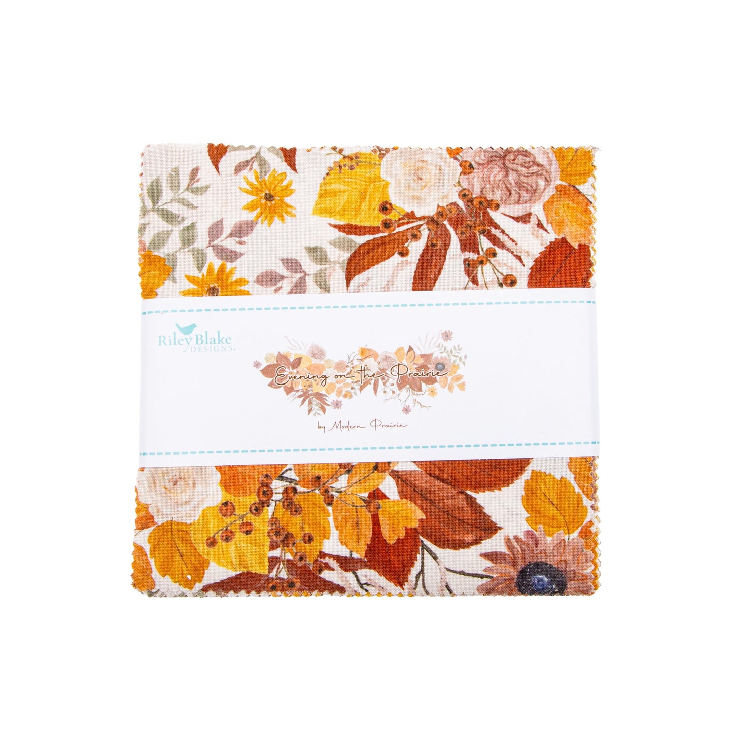 Evening on The Prairie 5 Squares, Riley Blake Designs , 42 Precut Cotton Fabric Charm Pack