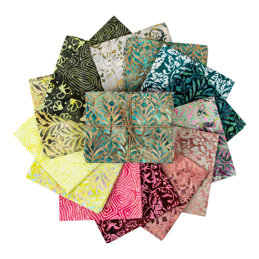 Ornamental Floreale -  14 piece Fat Quarter Bundle, Riley Blake Designs Expressions Batiks, FQ-23215-14