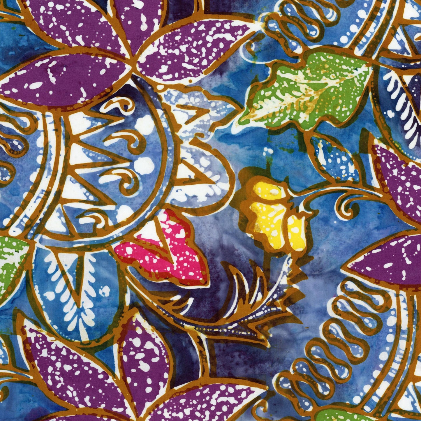 Express Yourself! Vintage Sogan Fat Quarter Bundle  15 Piece Precut Cotton Batik Fabric Set