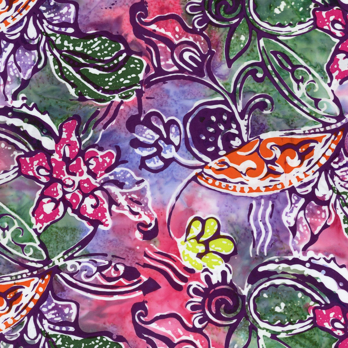 Express Yourself! Vintage Sogan Fat Quarter Bundle  15 Piece Precut Cotton Batik Fabric Set