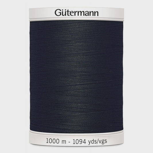Gutermann Sew-All Thread Polyester  Black (1000M-010) - 1000m/1094 yds