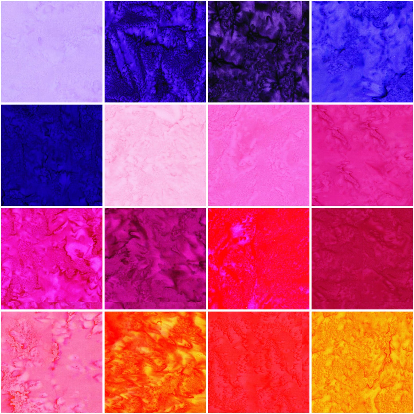 Riley Blake Sunset Sorbet Batik 5" Precut Cotton Fabric Squares, 42Pcs Stacker